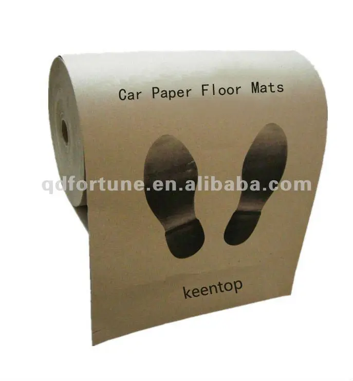 Disposable Paper Floor Mat With Kraft Paper Buy Car Floor Paper