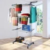 stainless steel cloth hanger garment rack metal clothes drying rack