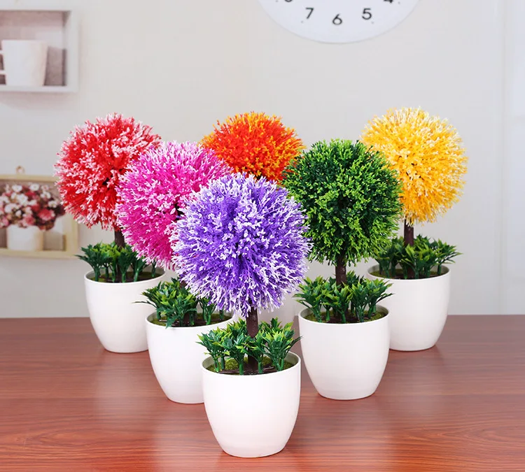 

Mini artificial ball ball-shaped plant artificial bonsai