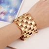 High Quality Punk Women Gold Plated Bracelets Women Metal Pattern Bracelets Bangles Alloy Wide Big Bangles