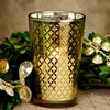 Votive Holder Gold Lattice