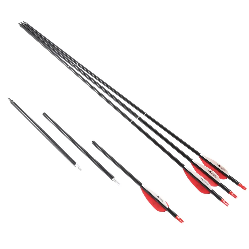 Linkboy Archery 3takedown Convenient Spine500 Carbon Arrows With