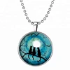 2019 hot selling Luminous Women globe pendant necklace cut cat Shadow animal Necklace