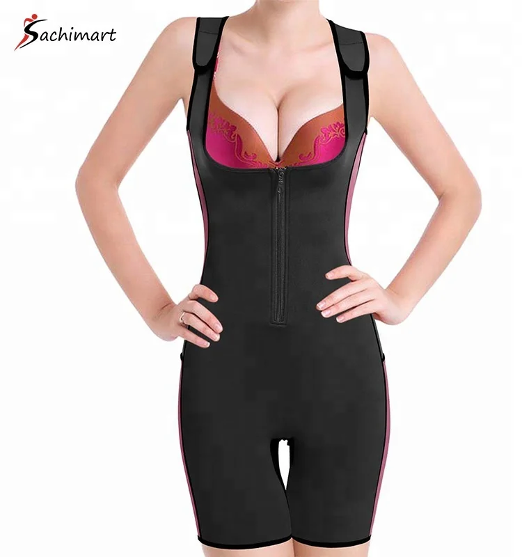

Neoprene Fabric Full back fat shapewear With Adjustable Straps For Body Slimming Woman body briefer shapewear, Black;red
