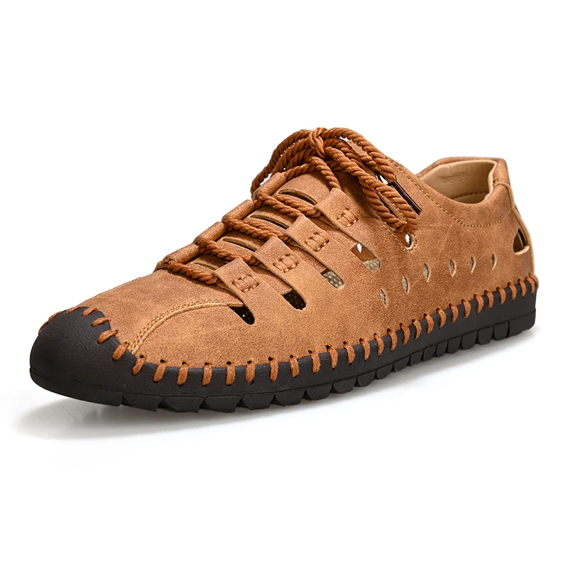 

High Quality Outdoor Casual Men Shoes Breathable Wear-resistant Leather Shoes