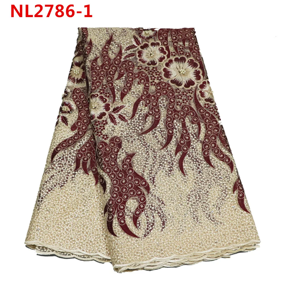 

Hot sale african tulle lace dress french net lace fabric for women 5 yards, Multi colors