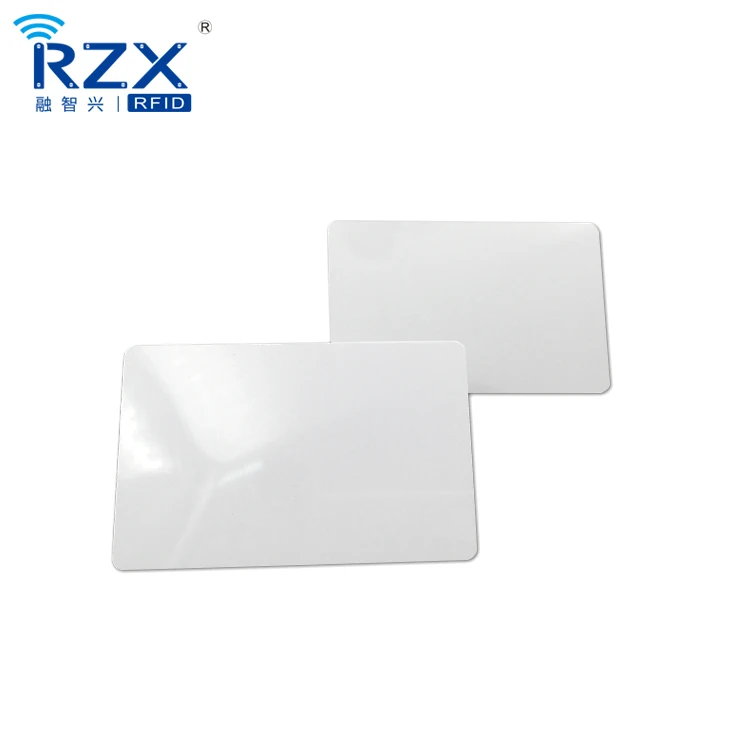 ISO14443A Gloss Finish NXP MIFARE DESFire EV2 8K 13.56MHz Blank White ISO PVC Cards 100 
