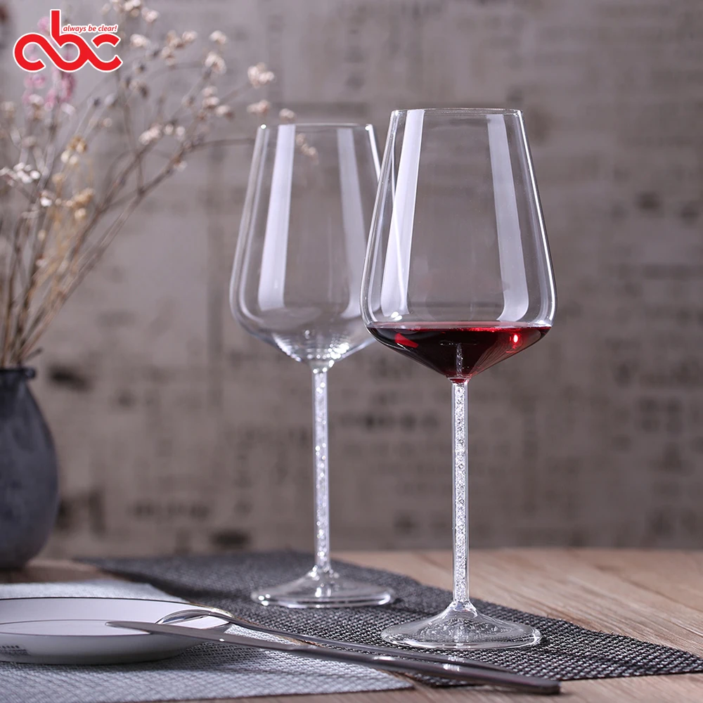 

720ml Elegant Handmade Clear Heat Resistant Borosilicate Goblet Wine Glass