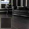 Fashion bathroom square flooring tiles black homogeneous non skid glazed porcelain 600x600 rustic tile