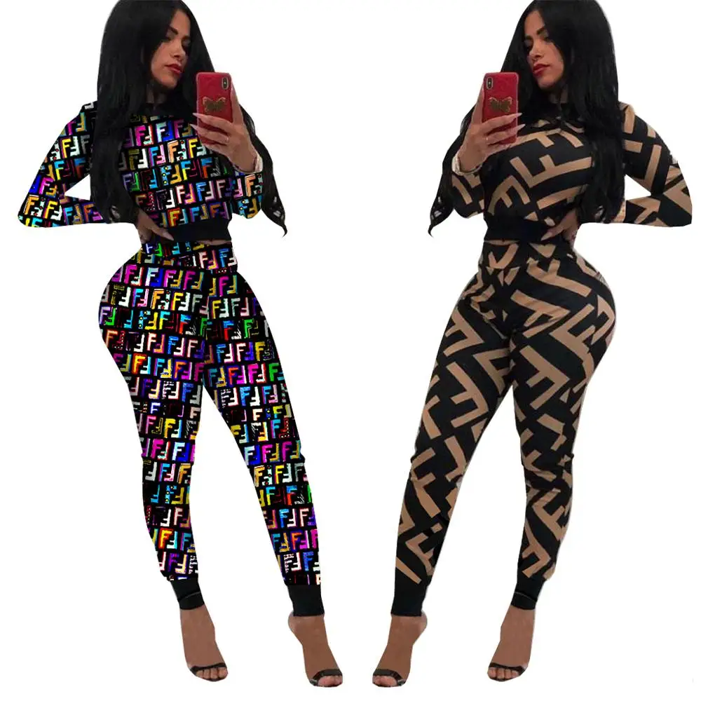 

2 pcs set long sleeve workout jumpsuit women striped sport jumpsuit women clothing