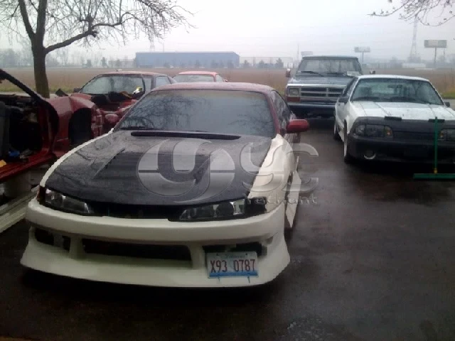 1997-1998 Nissan S14A  Silvia Kouki 200SX 240SX DMAX Style Hood FRP (4).jpg