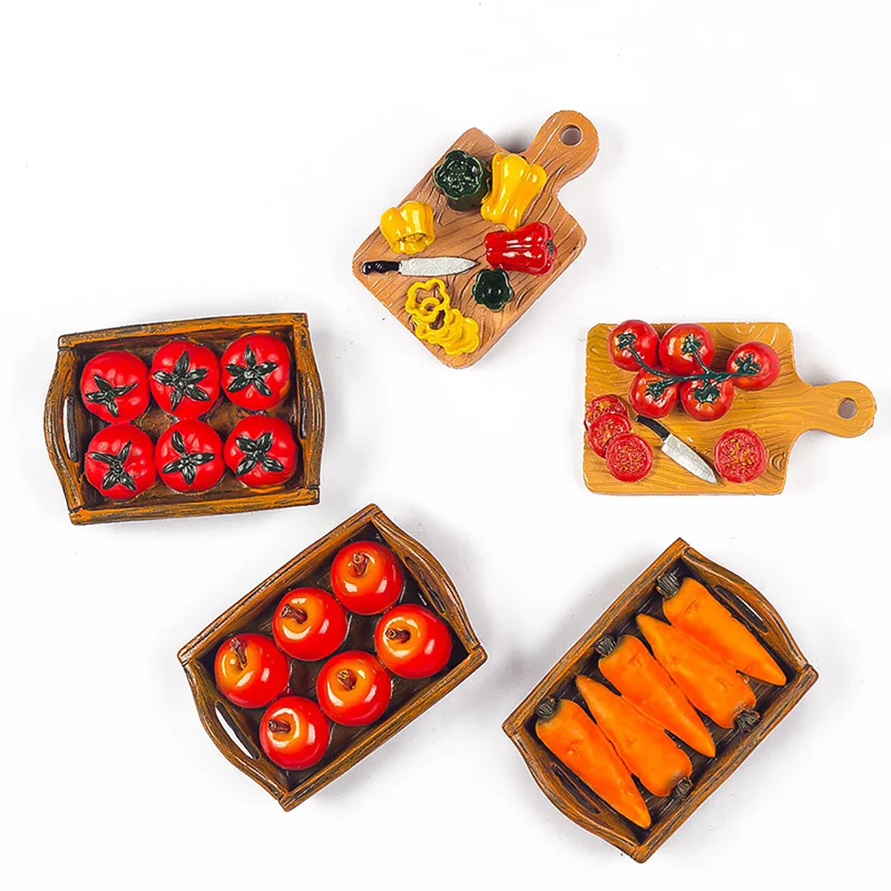 Custom Resin Chopping Block Artificial Food 3D Resin Fridge Magnet Imitated Wood Refrigerator Magnets