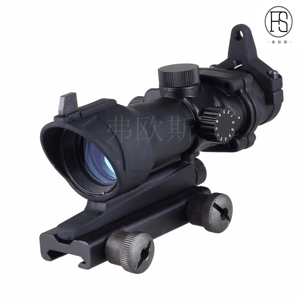 

ACOG 1X32 Red Green Dot Sight Tactical Hunting Rifle Scope for 20mm Mount Shooting Airsoft
