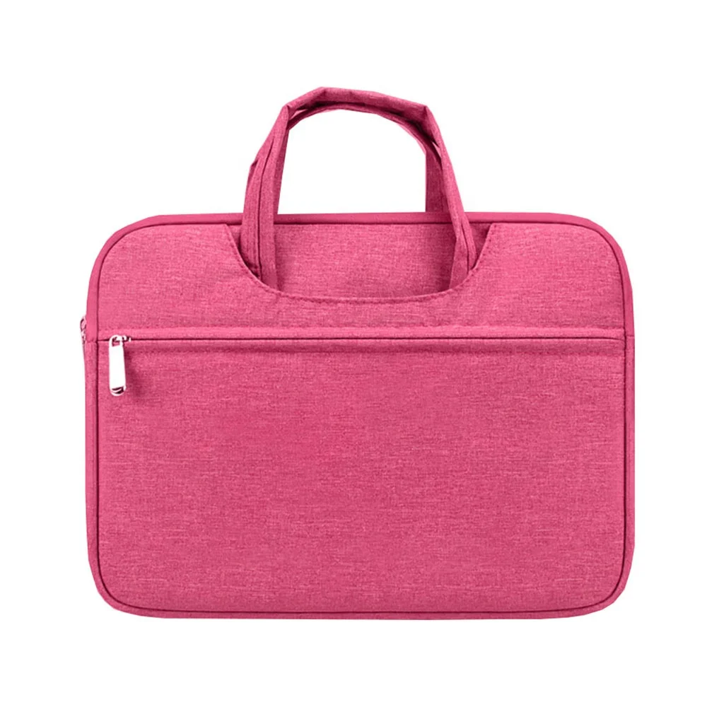 

13.3 14 15.6 inches Handle Zipper Laptop Carrying Messenger Bag, Rose red, blue, pink, black, gray