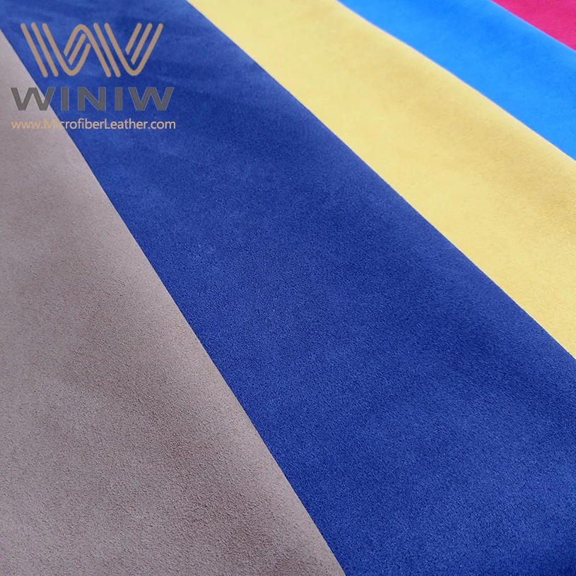 Very Soft Hand Feeling Artificial Suede Leather Materials Supplier