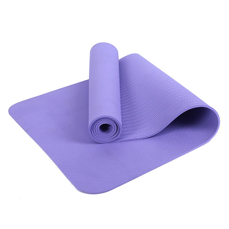

Wholesale Customised Cheap Eco Friendly Custom Print TPE Yoga Mat with Carrying Strap, Green,blue,purple,pink,orange etc.