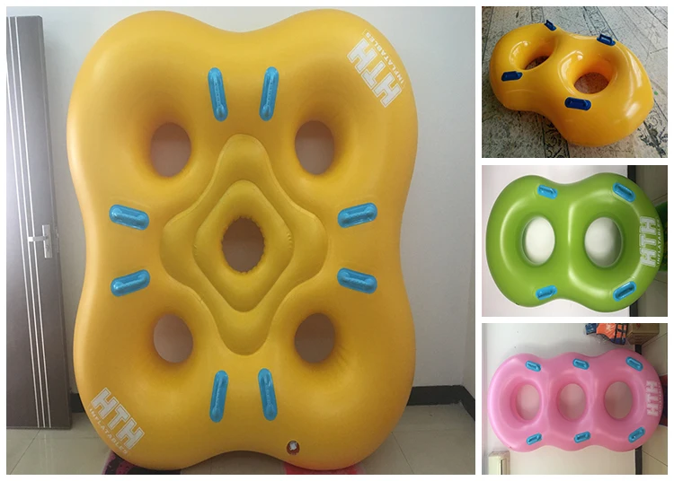 Single Inflatable Adult Donut Water Slide Tube Swim Noodle Ring - Buy ...