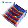 Custom Clear Color Letter size A4 PP Plastic 24 pocket Filling Folder Document folder for office supplies