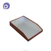 Customized A4 size document file tray with metal card holder