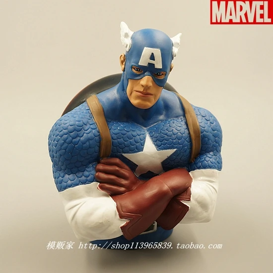 New Captain America Piggy Bank Classic Marvel The Avenger Super Hero 18CM Figurine Money Box 