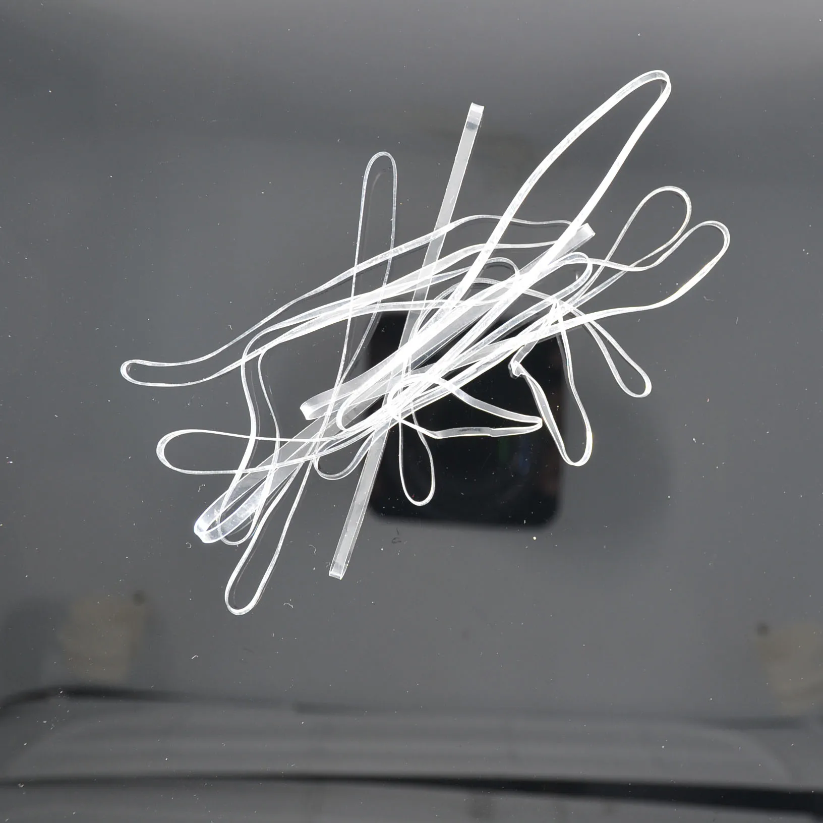 High Quality Silicone Plastic Clear Transparent Diary Toy Elastic Band ...