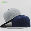 custom cheap two tone blank 6 panel plain or design your own logo snapback cap and hat for wholesale