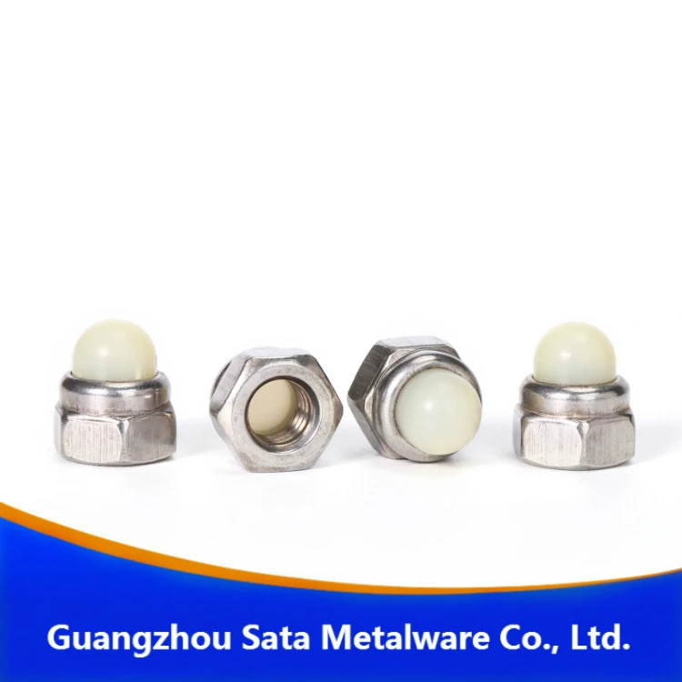 Din986 Stainless Steel Hex Domed White Nylon Cap Nuts Buy Din 986