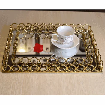 mirrored tea tray