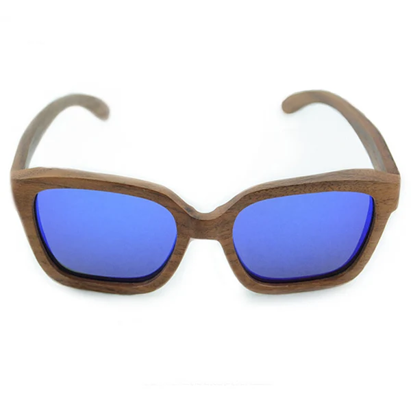 

High quality customized handmade black walnut wood sunglasses with sunglasses wood case, Natural wood color