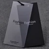 2018 fashion free design sample garment plastic pvc black paper clothing hang tag