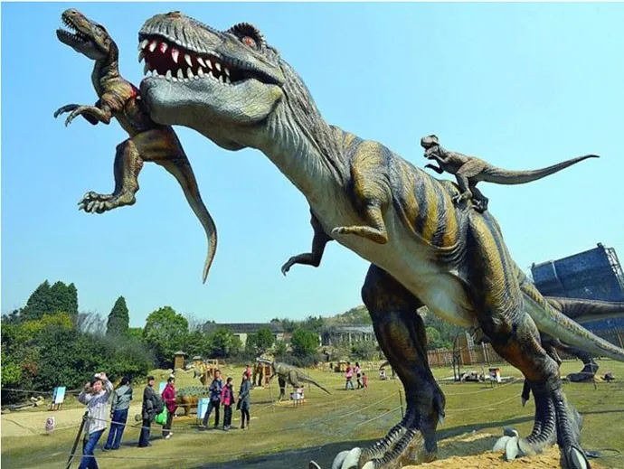 巨大な遊園地アニマトロニクスの恐竜ティラノザウルスレックス Buy の恐竜 大型恐竜の 恐竜のライフサイズ Product On Alibaba Com
