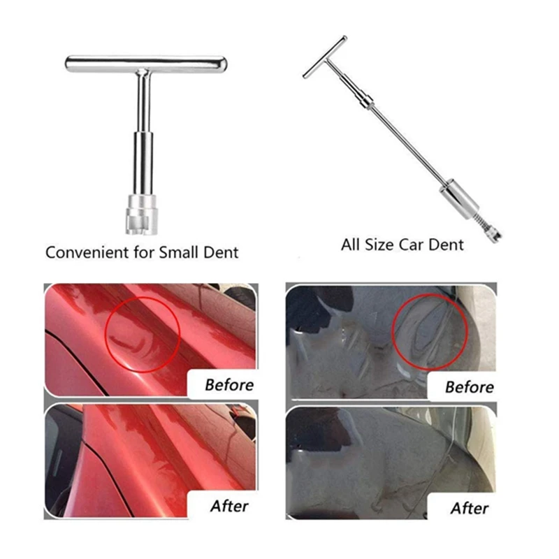 Drop Shipping Car Dent Repair Puller Tool Dent Lifter Without Paint Removal Kit Puller Grip PRO Slide Hammer T-Bar Tool