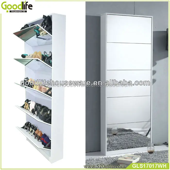 Sliding Door Shoe Cabinet Vertical Shoe Rack Gls17017 Buy