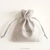 custom suede jewelry pouch/jewelry bag with logo