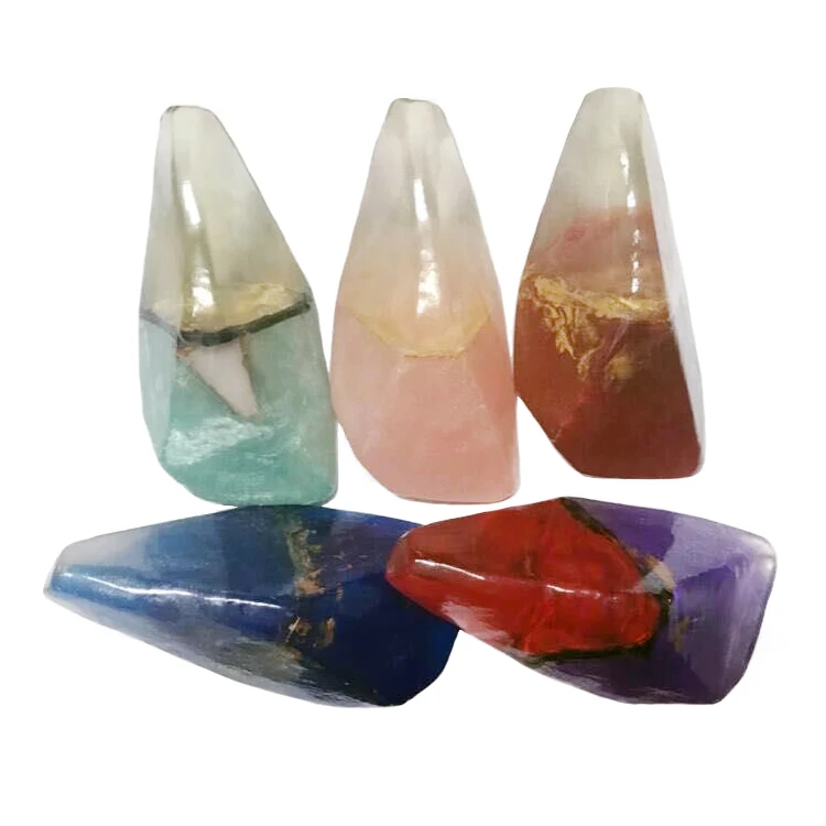 

Wholesale OEM gemstone glycerine soap with real gemstone, Color