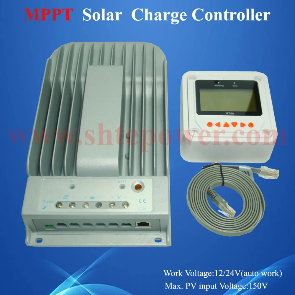 40A MPPT NEW Tracer 4215BN 150V Solar Charge Controller 12 24V Remote Screen 