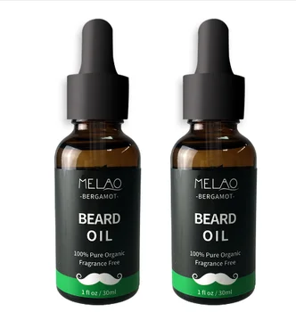 Private Label Logo Organic Beard And Mustache Growth Grooming Oil