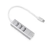 New USB C to TYPE-C to USB2.0 HUB with 10/100Mbps Ethernet Adapter