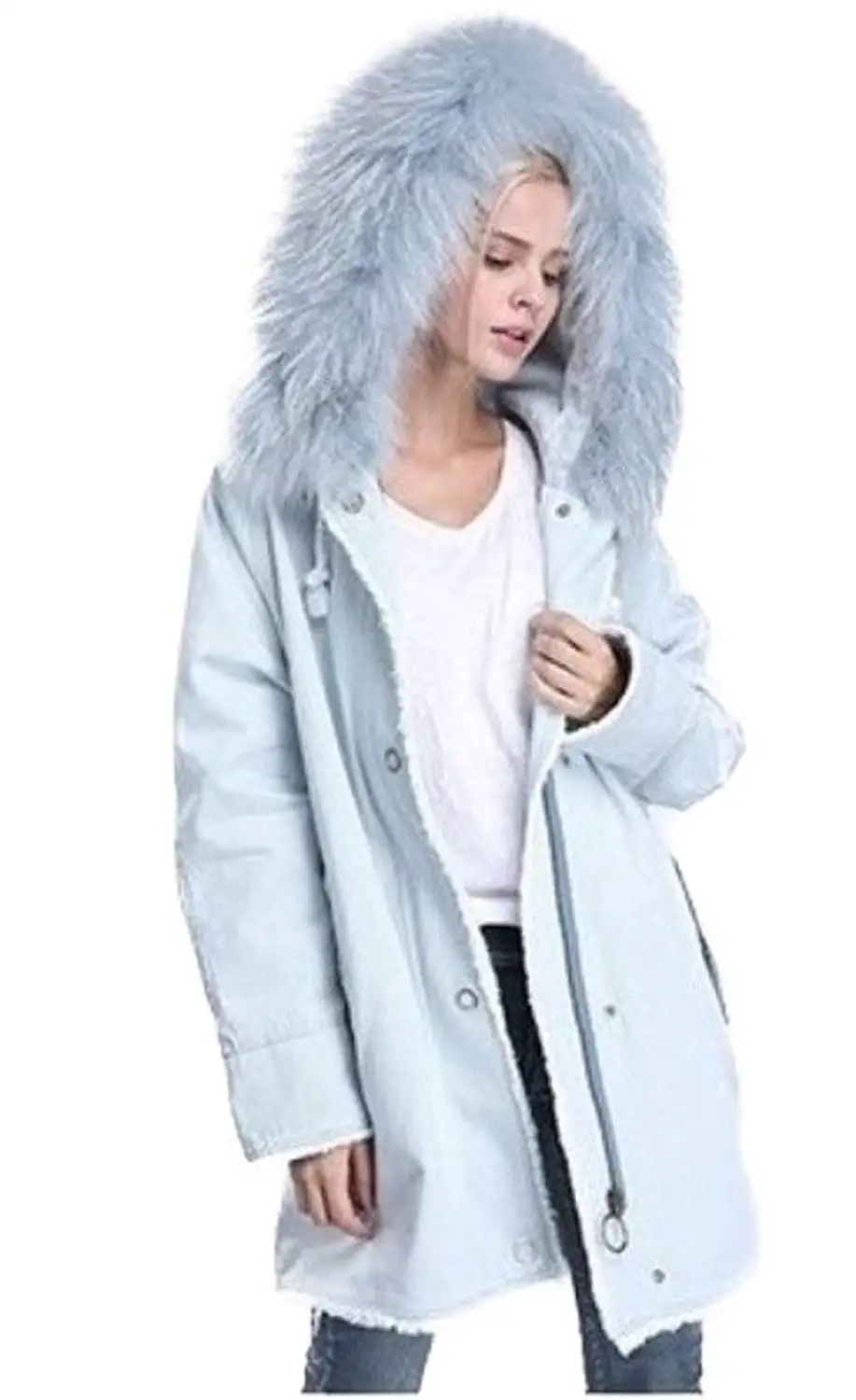 baby blue winter coat
