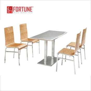 Easy Care Stainless Steel And Bentwood Lunch Table Sets For Staff Easy Care Stainless Steel And Bentwood Lunch Table Sets For Staff Student Can Foh