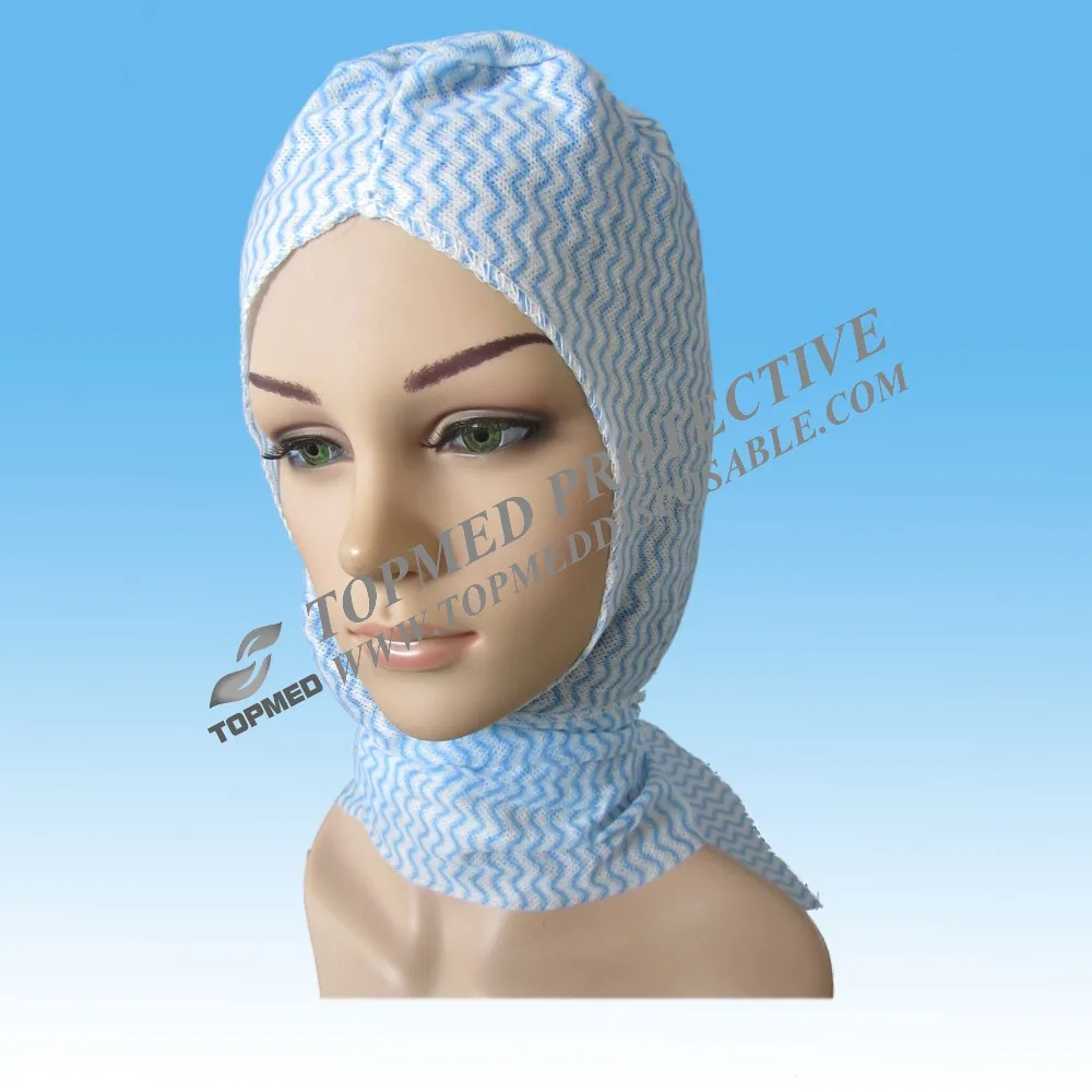 Topmed Disposable Spunlace Doctor Hood Cover Surgical Head Cover For