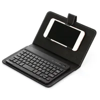 

Bluetooth Wireless Keyboard with Leather Case Cover Stand For 4.5-6.5inch Tablets and phone