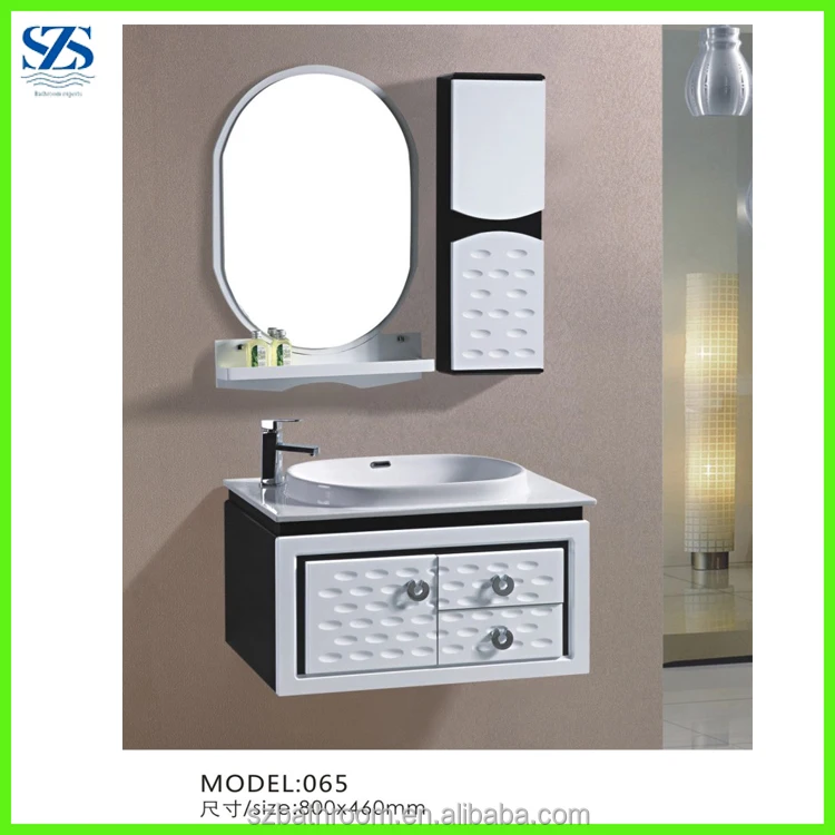 Vanity Combo Pvc Washbasin Cabinet Design With Side Cabinet Buy