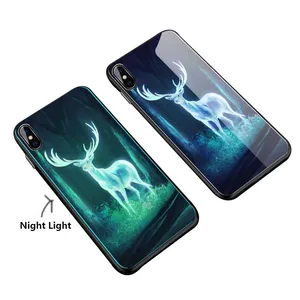 Mirror Night Light Phone Case iPhone Max Huawei P30 Pro