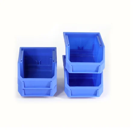 

Stackable plastic storage plastic boxes, Blue , yellow, red