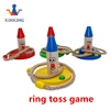 Wooden cartoon Ring Toss game for child Clown style Throwing rope rings Game for kids toy children outdoor games