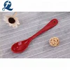 Wholesale Red Ceramic Coffee Soup Spoon With Your Logo Print