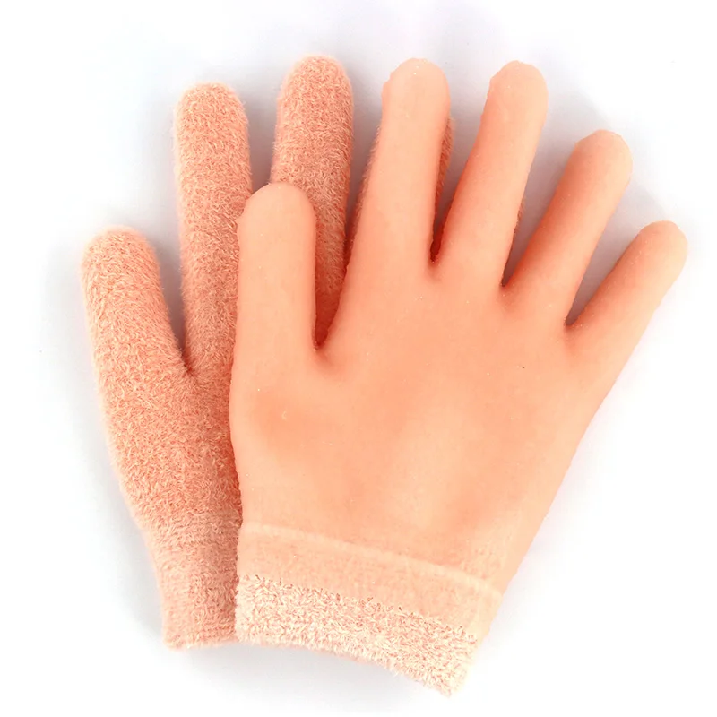 
New design popular moisturizing gel pink gloves and socks cotton spa gel gloves and socks gel moisture socks and gloves 