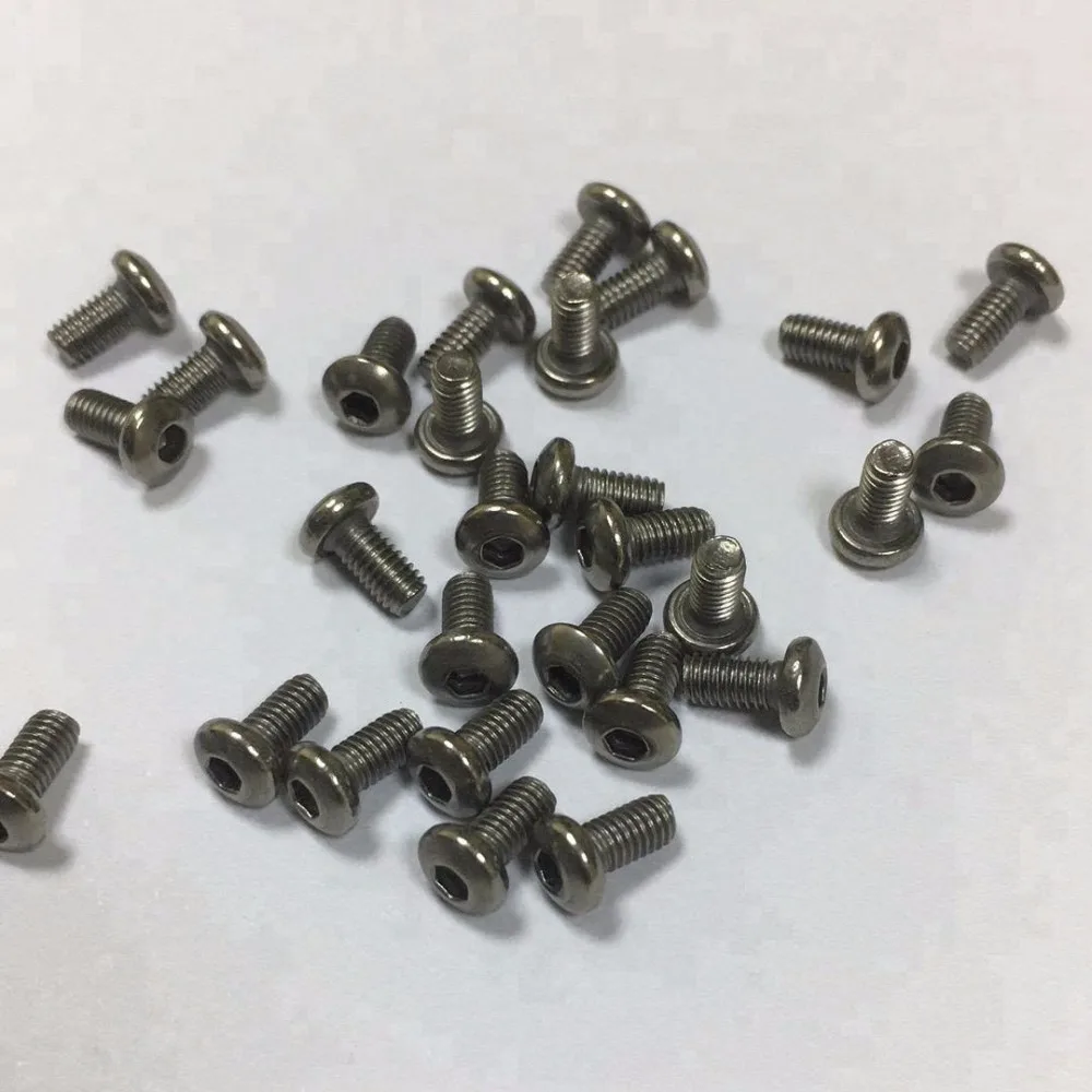 High Strength Qualified Titanium Bolt M3 Standard Hex Anodized Titanium