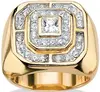 cycle hot rose knot Iced out micro pave crystal diamond rosary stainless steel gold plated brand ring